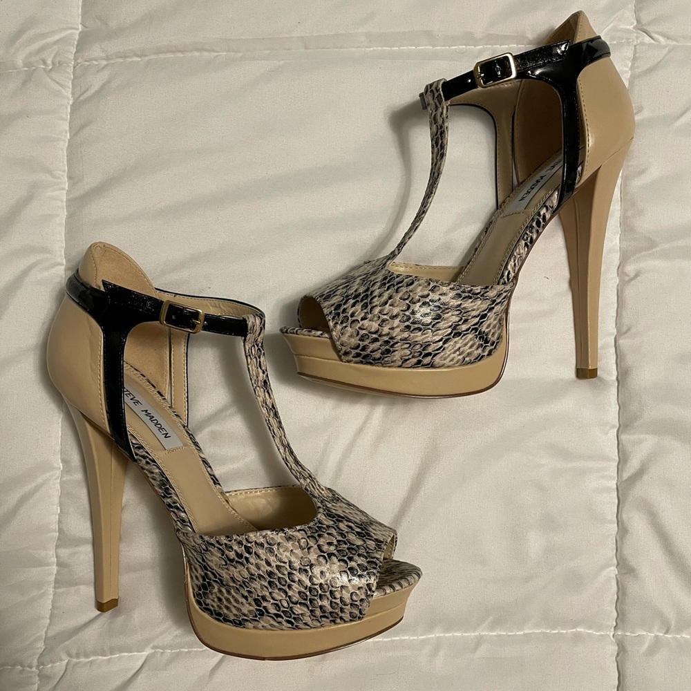 Steve Madden Palmerr Natural Snake